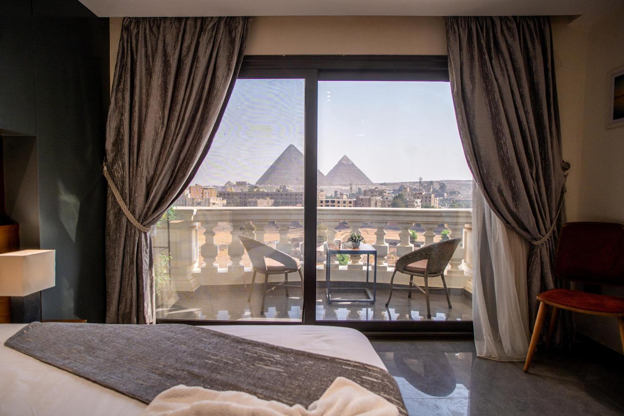 New Top Pyramids Hotel Kairo Exteriör bild