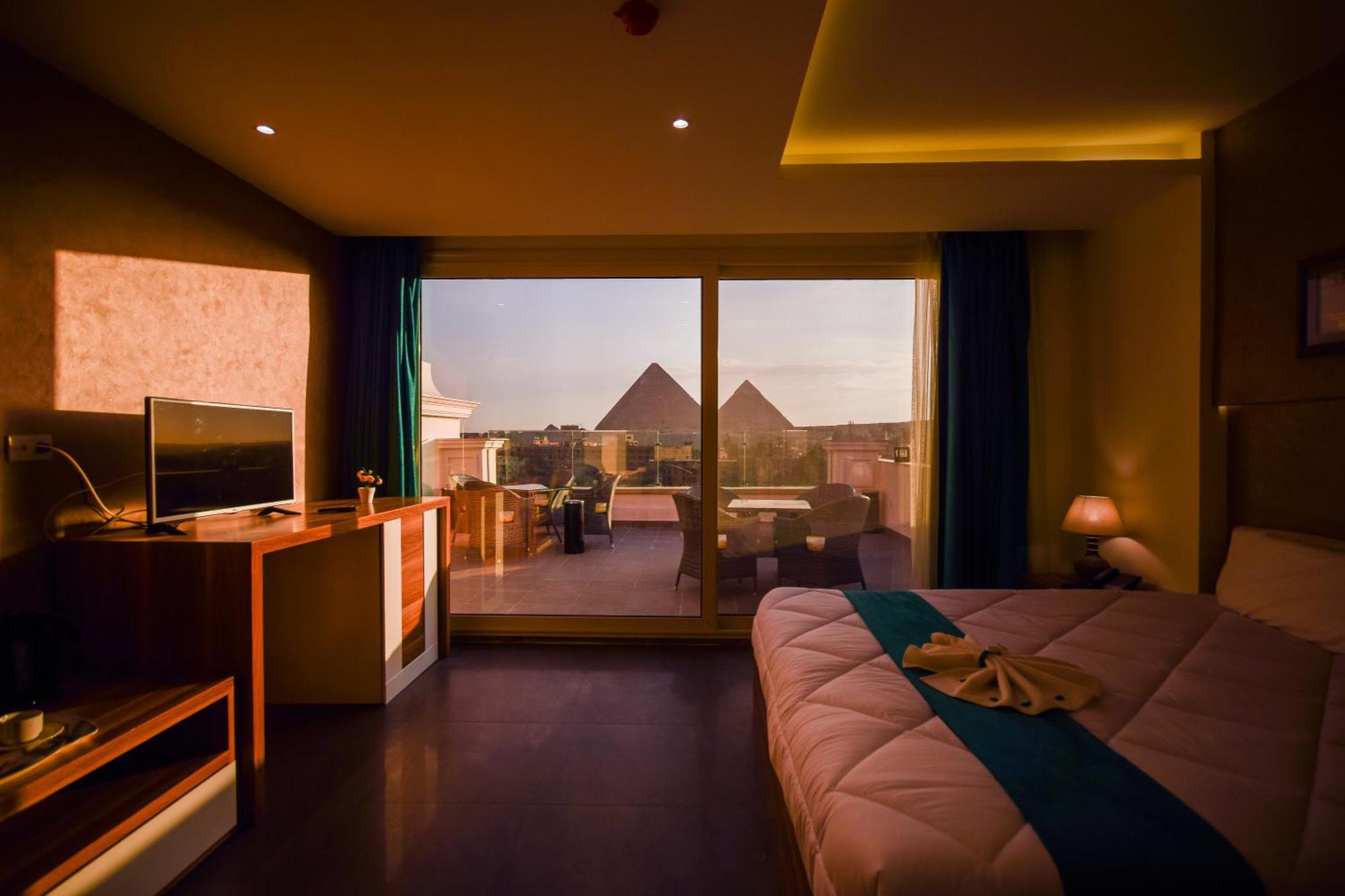 New Top Pyramids Hotel Kairo Exteriör bild