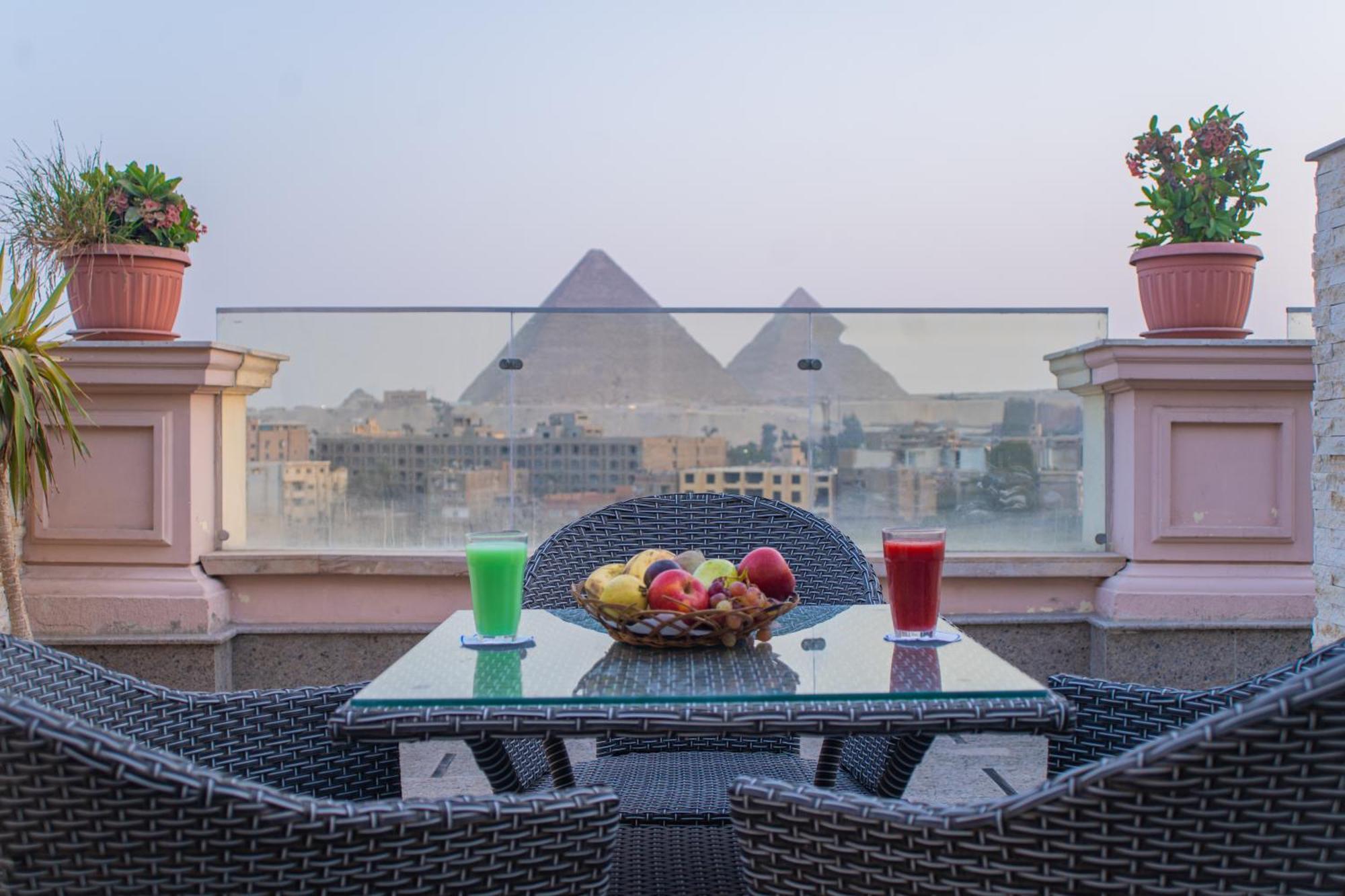 New Top Pyramids Hotel Kairo Exteriör bild