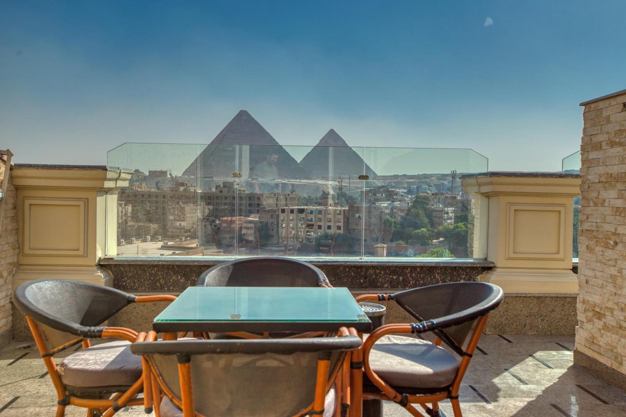 New Top Pyramids Hotel Kairo Exteriör bild