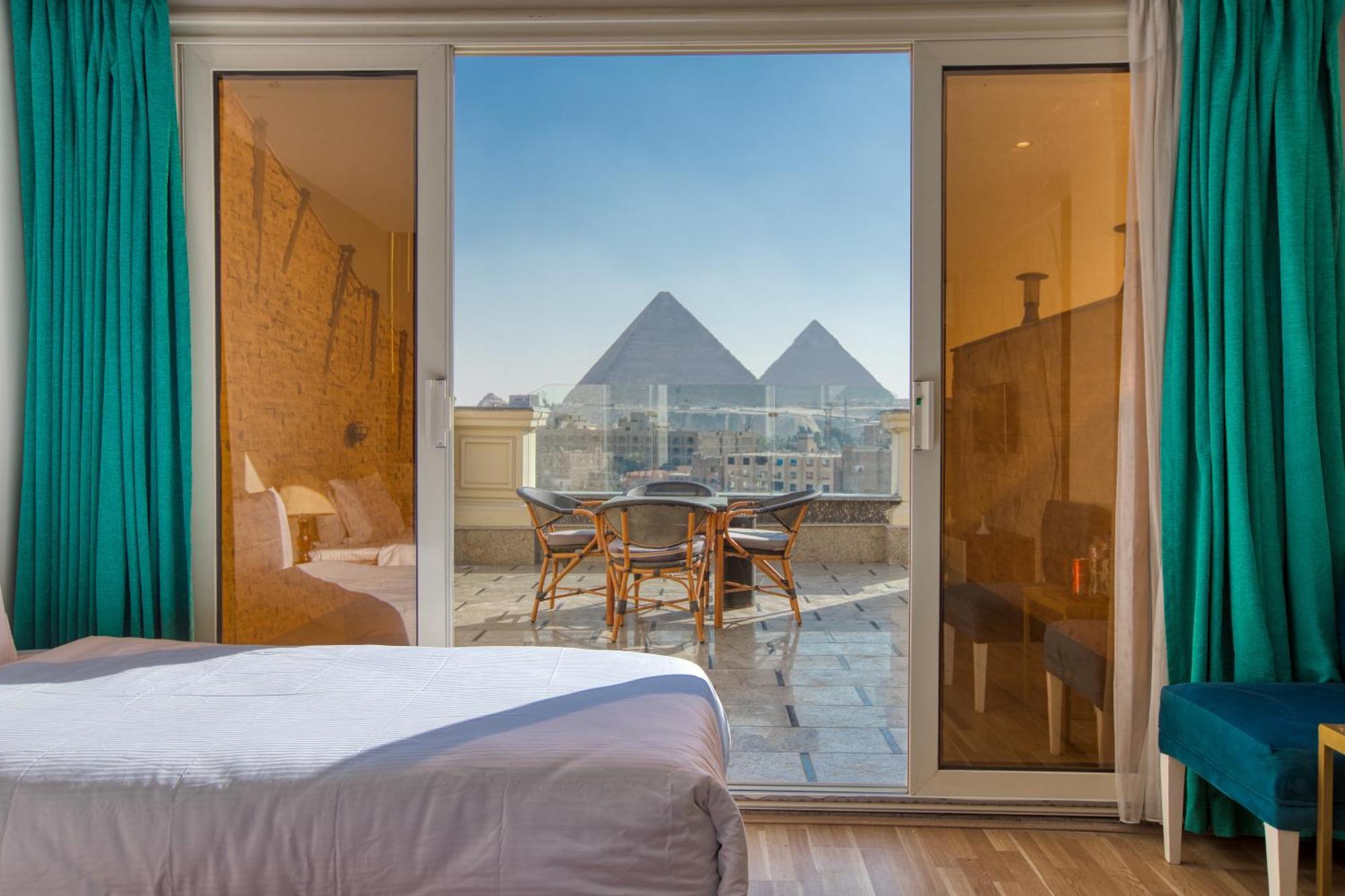 New Top Pyramids Hotel Kairo Exteriör bild