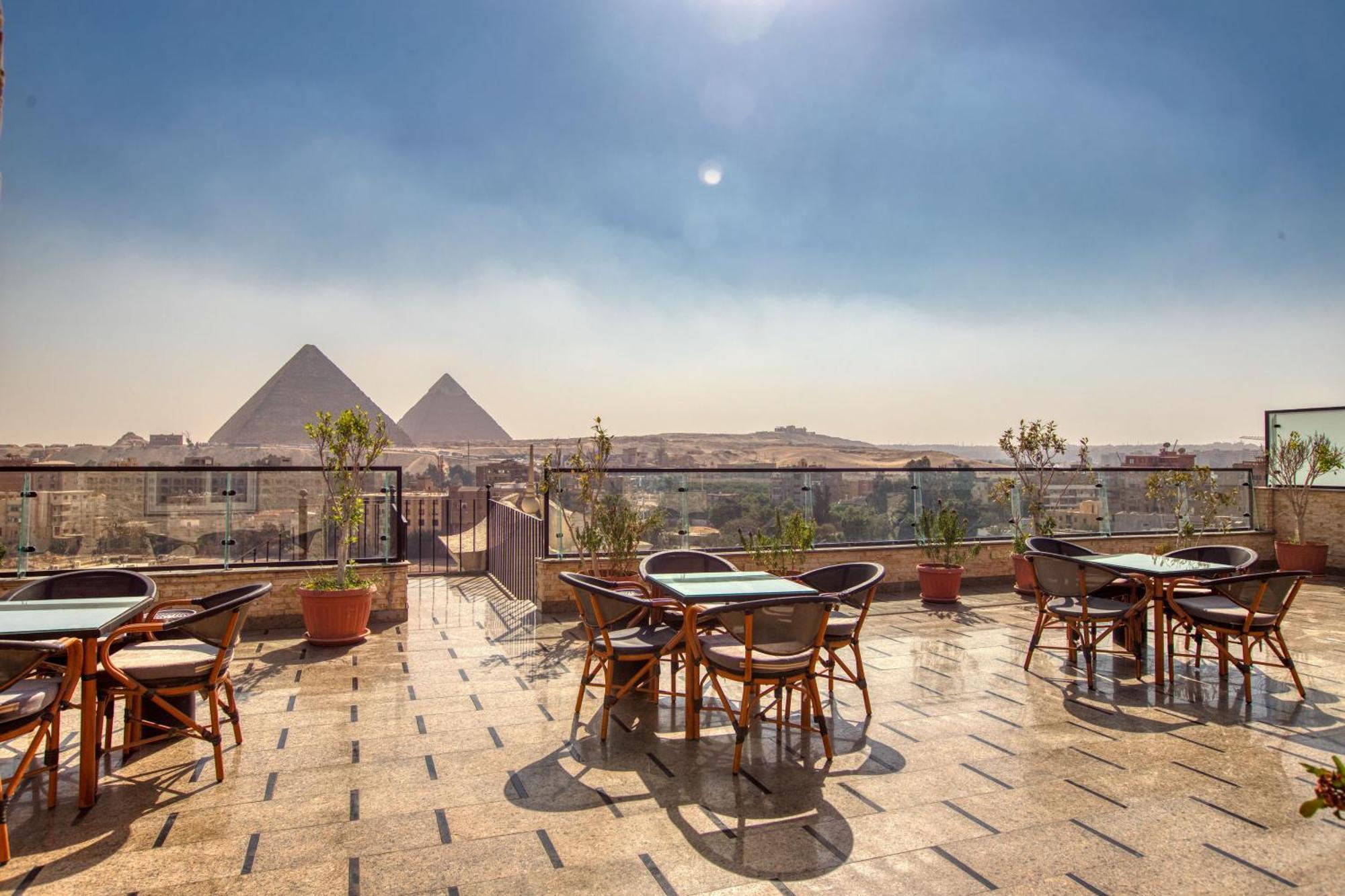 New Top Pyramids Hotel Kairo Exteriör bild